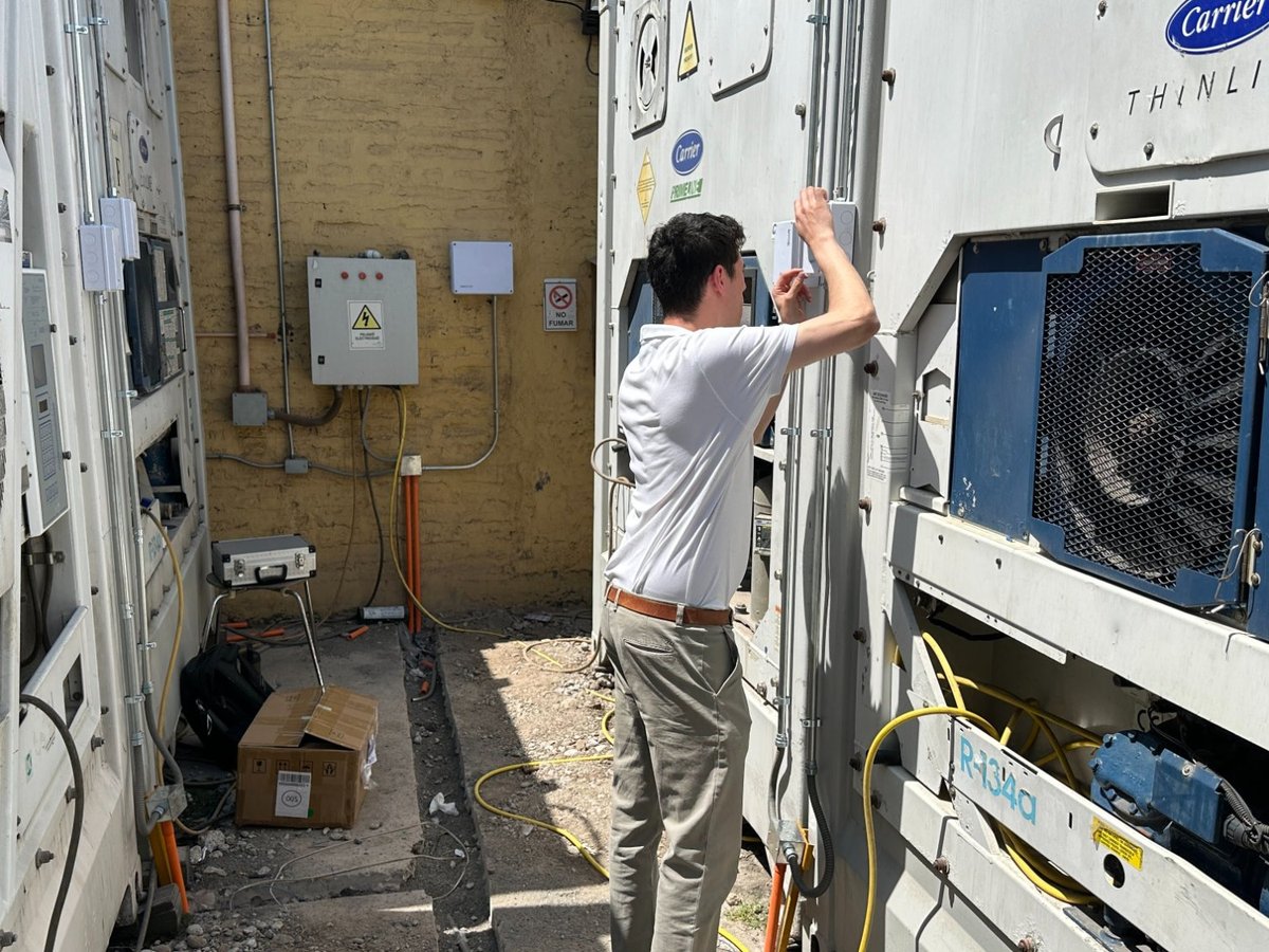 Instalación de sistema IoT en cámara de frío industrial